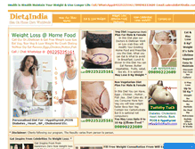 Tablet Screenshot of diet4india.com